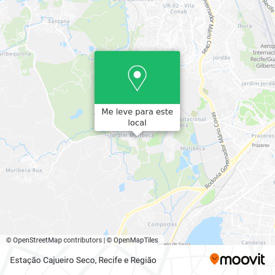 Estação Cajueiro Seco mapa