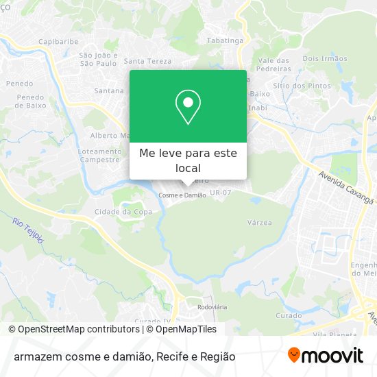 armazem cosme e damião mapa