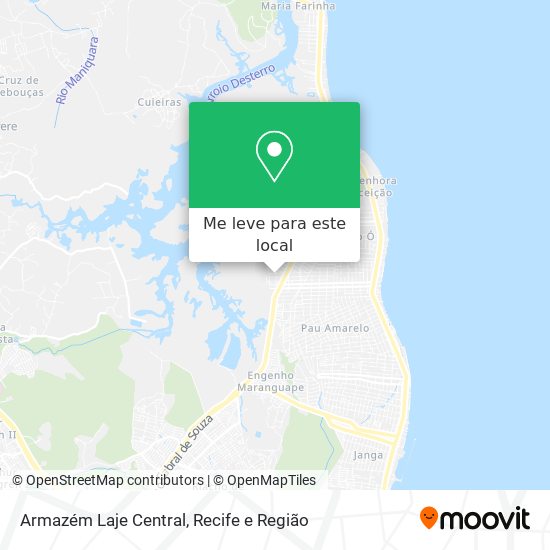 Armazém Laje Central mapa