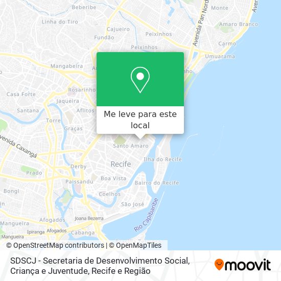 SDSCJ - Secretaria de Desenvolvimento Social, Criança e Juventude mapa