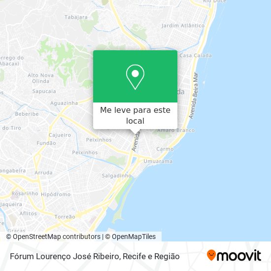 Fórum Lourenço José Ribeiro mapa