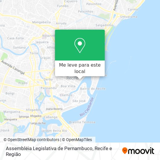 Assembléia Legislativa de Pernambuco mapa