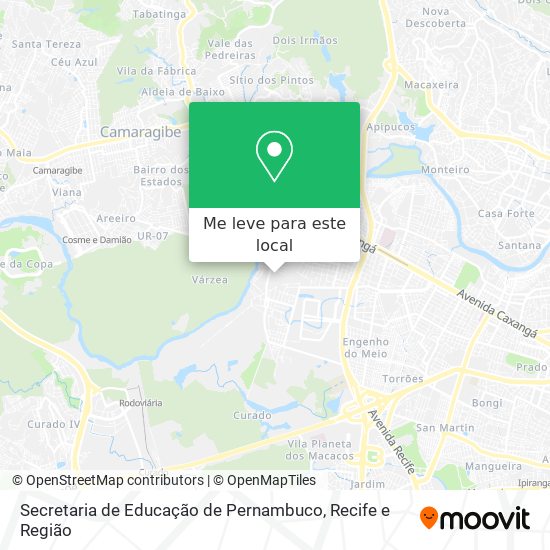 Secretaria de Educação de Pernambuco mapa