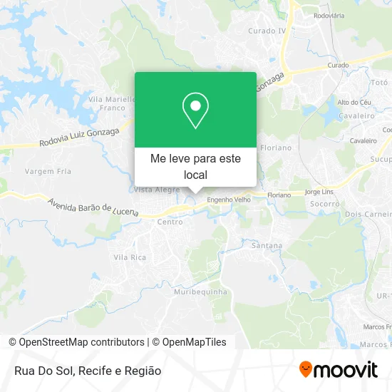 Rua Do Sol mapa