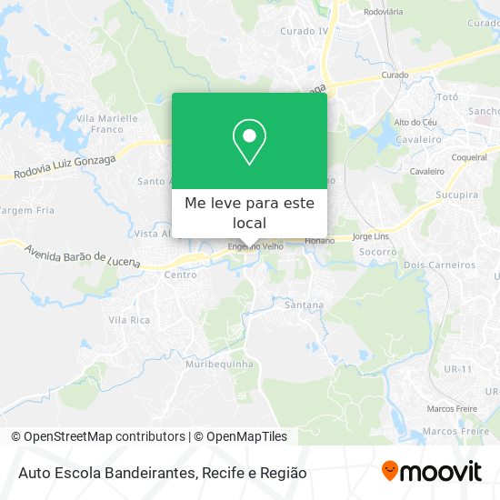 Auto Escola Bandeirantes mapa