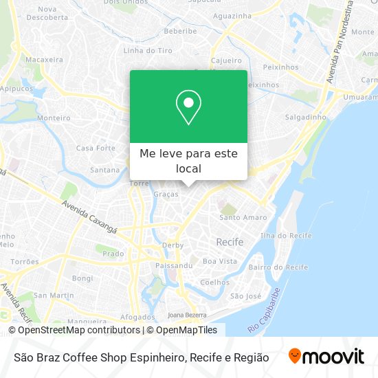 São Braz Coffee Shop Espinheiro mapa