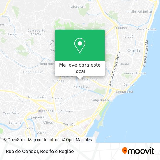 Rua do Condor mapa