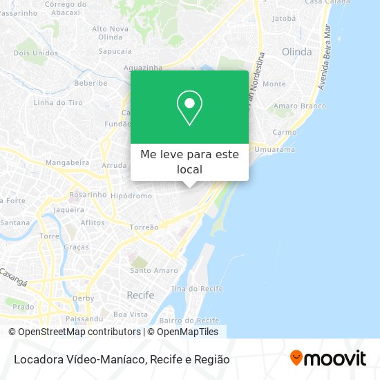 Locadora Vídeo-Maníaco mapa