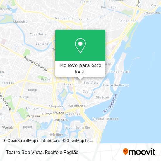 Teatro Boa Vista mapa