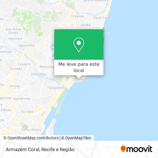 Armazém Coral mapa
