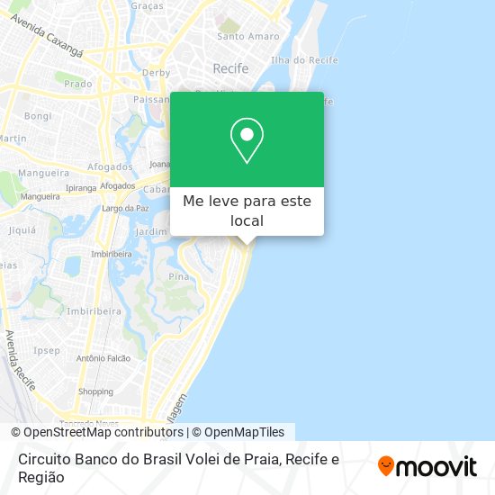 Circuito Banco do Brasil Volei de Praia mapa