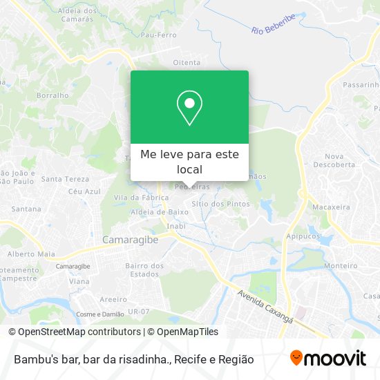 Bambu's bar, bar da risadinha. mapa