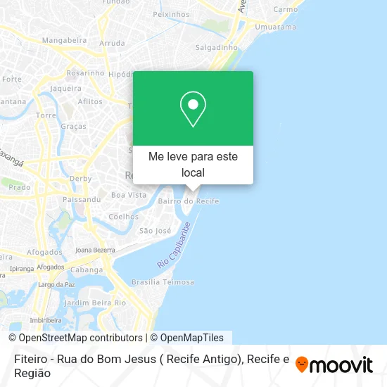 Fiteiro - Rua do Bom Jesus ( Recife Antigo) mapa