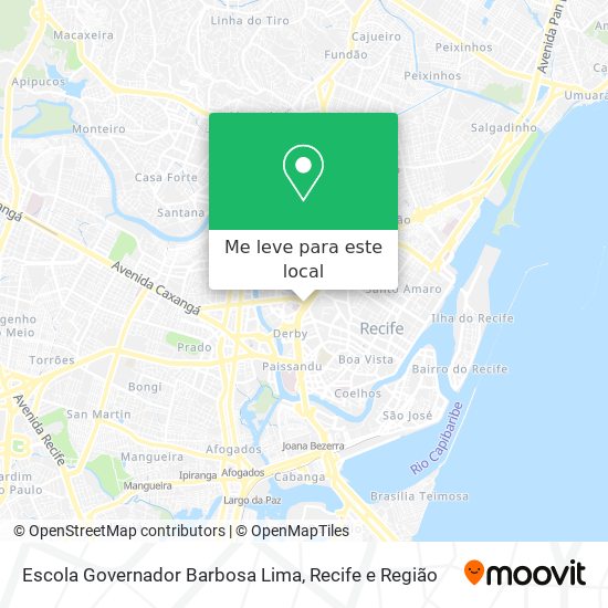 Escola Governador Barbosa Lima mapa
