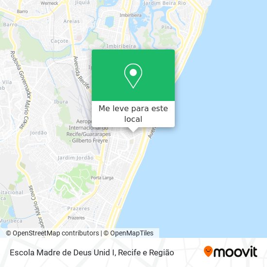 Escola Madre de Deus Unid I mapa