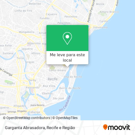 Garganta Abrasadora mapa