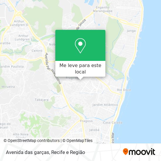 Avenida das garças mapa