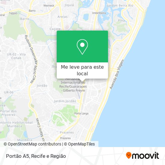 Portão A5 mapa
