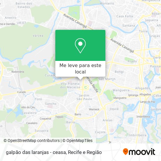 galpão das laranjas - ceasa mapa