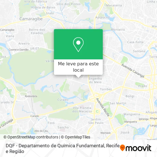 DQF - Departamento de Química Fundamental mapa