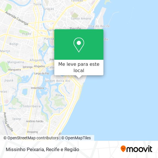 Missinho Peixaria mapa