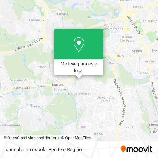 caminho da escola mapa