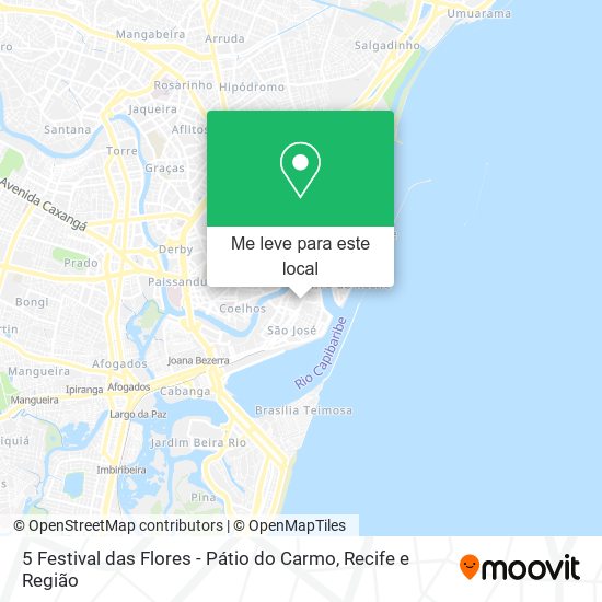 5 Festival das Flores - Pátio do Carmo mapa