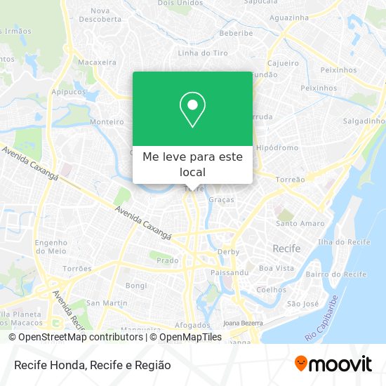 Recife Honda mapa