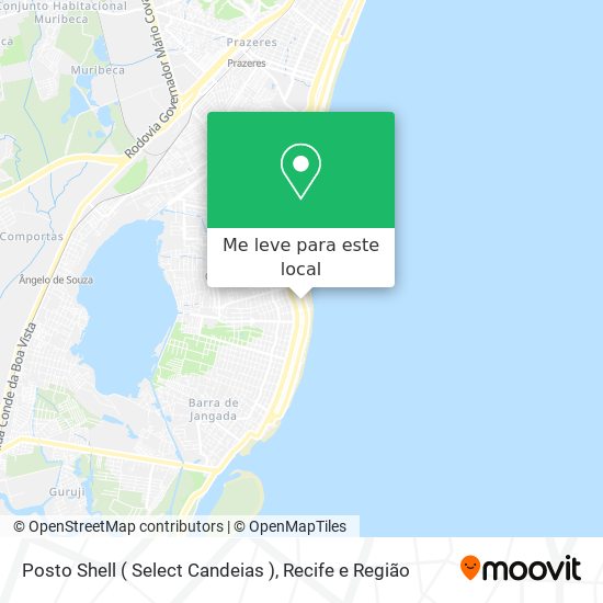 Posto Shell ( Select Candeias ) mapa