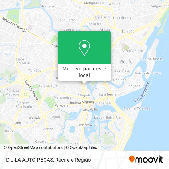 D'LILA AUTO PEÇAS mapa