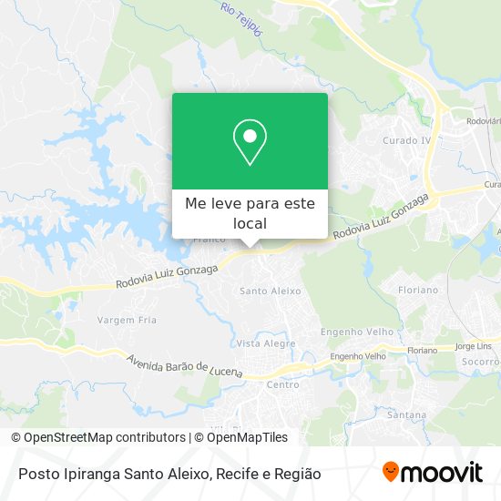 Posto Ipiranga Santo Aleixo mapa