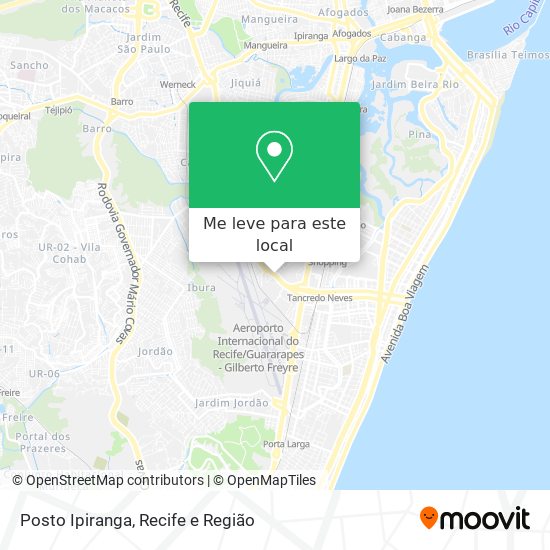 Posto Ipiranga mapa