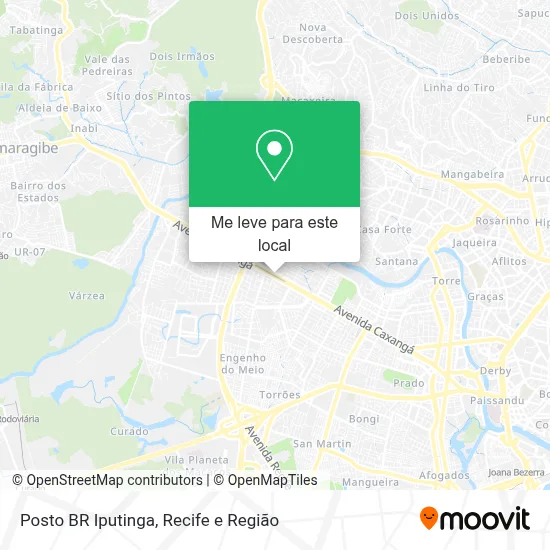 Posto BR Iputinga mapa