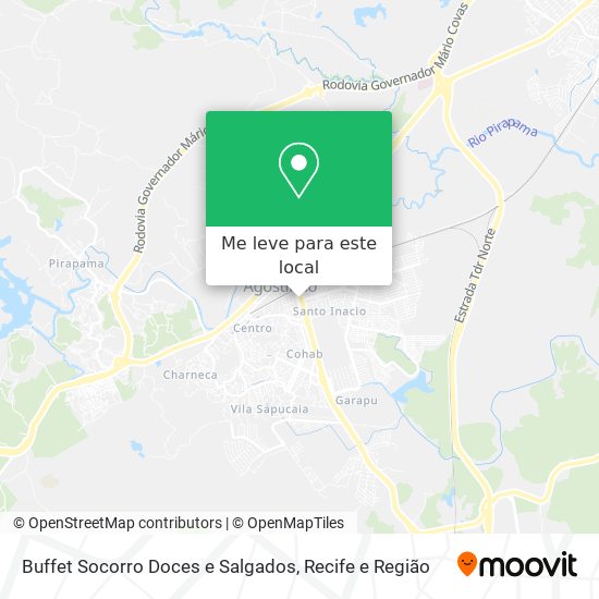 Buffet Socorro Doces e Salgados mapa