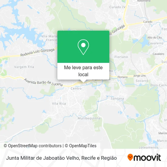 Junta Militar de Jaboatão Velho mapa