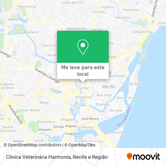 Clinica Veterinária Harmonia mapa