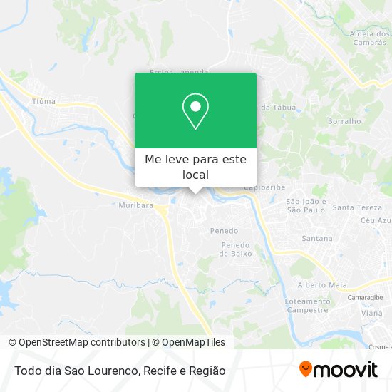 Todo dia Sao Lourenco mapa