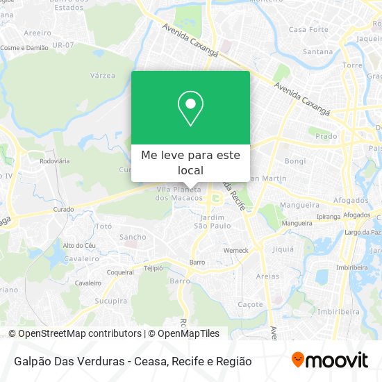 Galpão Das Verduras - Ceasa mapa