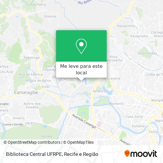 Biblioteca Central UFRPE mapa