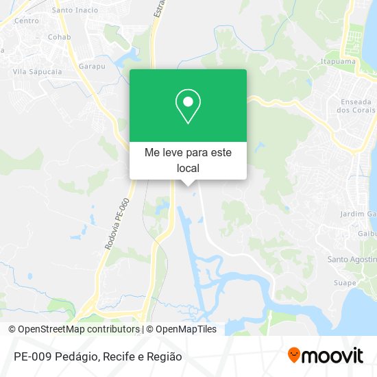 PE-009 Pedágio mapa