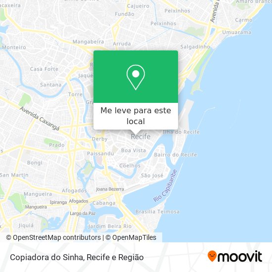 Copiadora do Sinha mapa