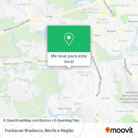Fundacao Bradesco mapa