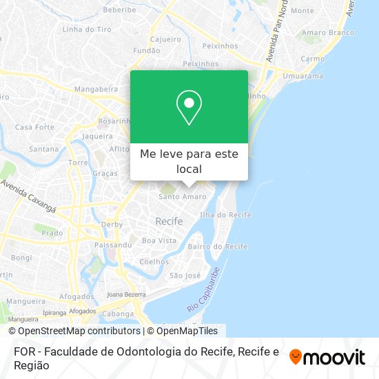 FOR - Faculdade de Odontologia do Recife mapa