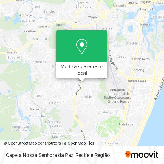 Capela Nossa Senhora da Paz mapa