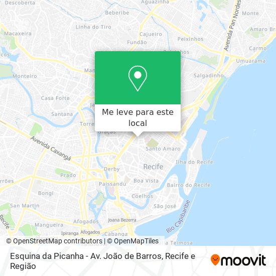 Esquina da Picanha - Av. João de Barros mapa