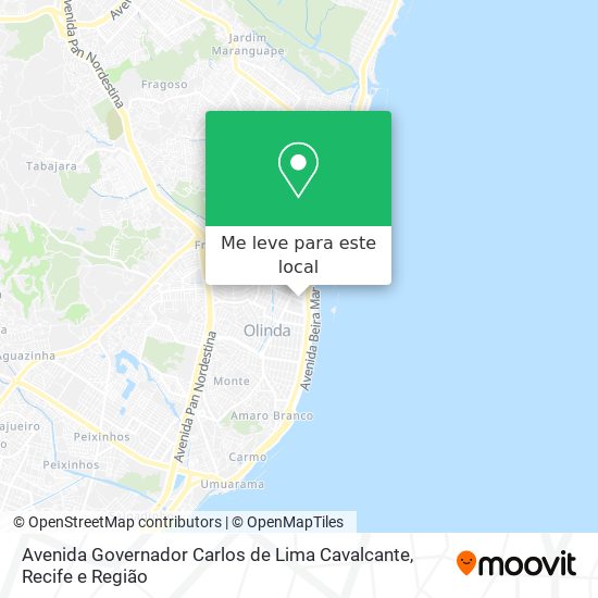 Avenida Governador Carlos de Lima Cavalcante mapa