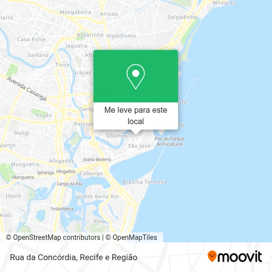Rua da Concórdia mapa