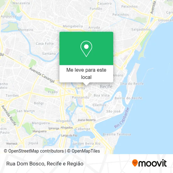 Rua Dom Bosco mapa