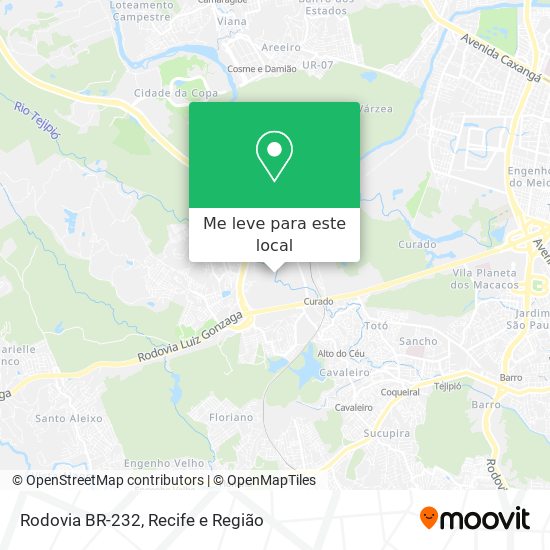 Rodovia BR-232 mapa