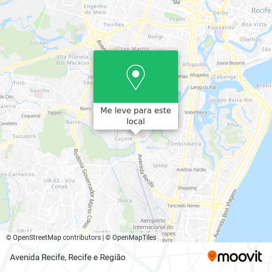 Avenida Recife mapa